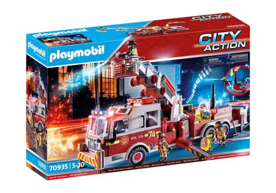 Игровой набор Playmobil City Action 70935 "Пожарная машина со штурмовой лестницей"