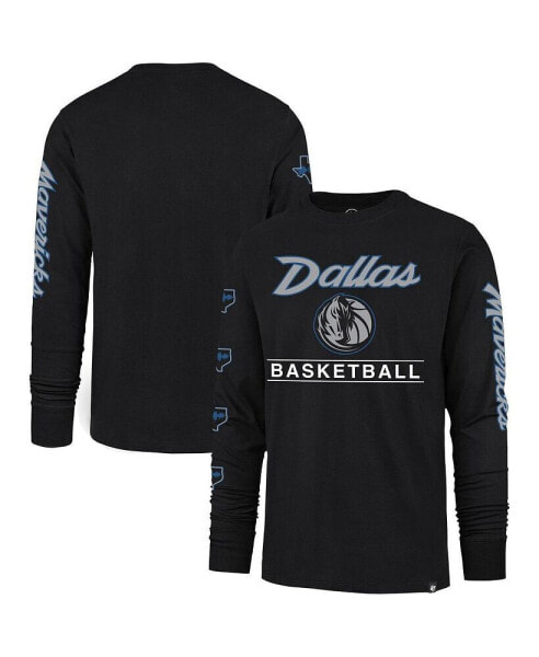 Men's Black Dallas Mavericks 2023/24 City Edition Triplet Franklin Long Sleeve T-shirt