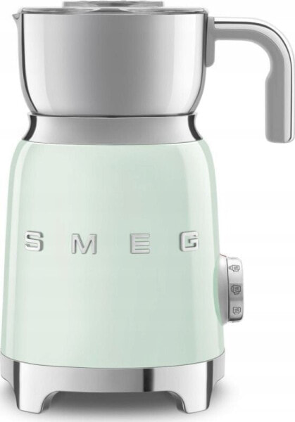 Spieniacz do mleka Smeg Smeg MFF11PGEU napěňovač mléka, 500 W, 600 ml / 2,5 šálku, horká čokoláda / mléko, lehká pěna, pastelově zelený