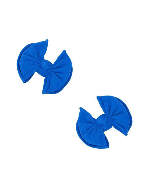 Infant-Toddler 2-pack Baby Fab-Bow-Lous Hair Clips for Girls