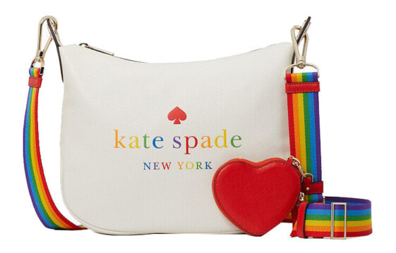 Сумка-рюкзак kate spade WKR00514-157 белая с радужным рисунком