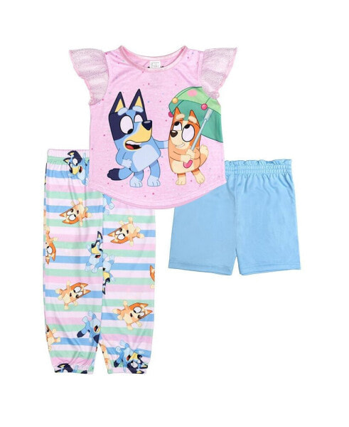Toddler Girls Pajama, 3 Piece Set