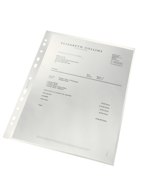 Файл Esselte-Leitz Transparent Полипропиленовый (PP) А4 80 г/м² 210 x 297 мм 230 мм 47913003