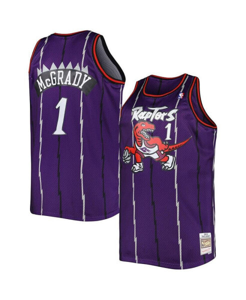 Men's Tracy McGrady Purple Toronto Raptors Big and Tall Hardwood Classics 1998-99 Swingman Jersey