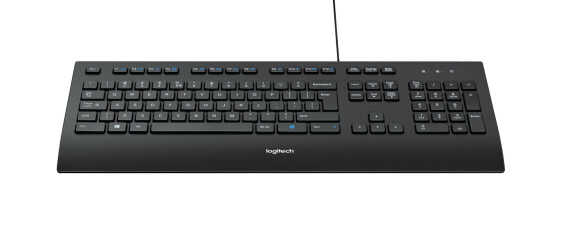 Logitech Keyboard K280e for Business - Full-size (100%) - Wired - USB - QWERTZ - Black