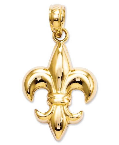 Macy's 14k Gold Charm, Small Fleur De Lis Charm