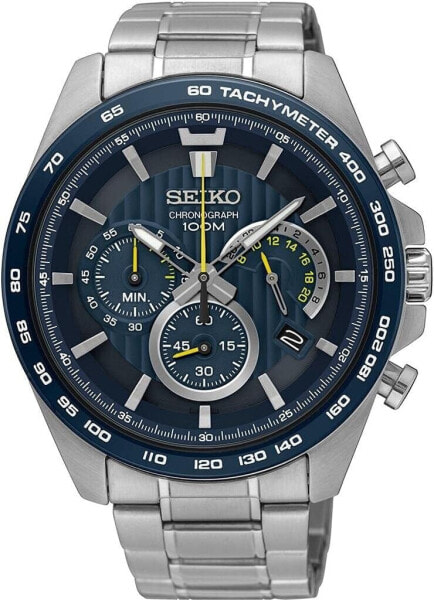 Seiko Chronograph Men’s Watch Stainless Steel with Metal Strap.