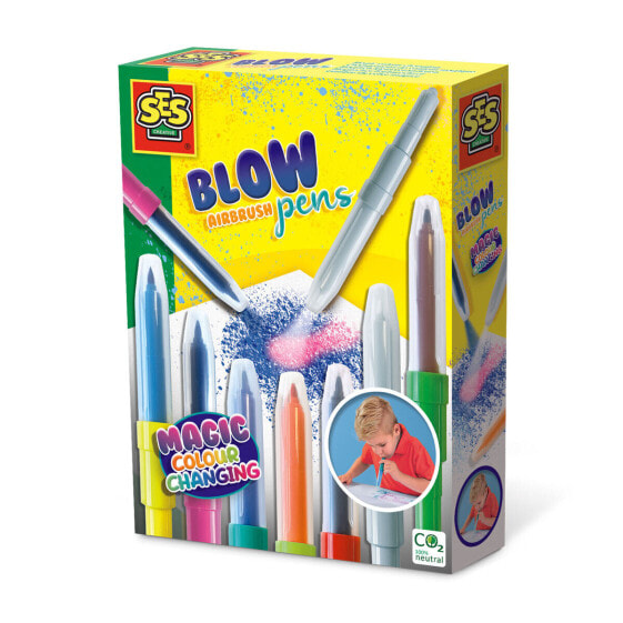 Раскраски для детей SES Creative Blow Airbrush Pens