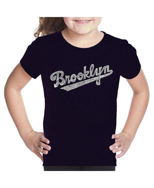 Big Girl's Word Art T-shirt - Brooklyn Neighborhoods