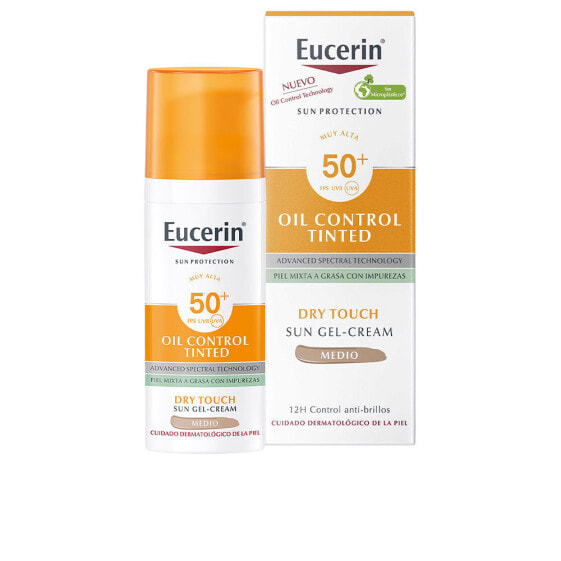Средство для загара и защиты от солнца EUCERIN SUN PROTECTION oil control dry touch SPF50+ tinted #medium 50 мл