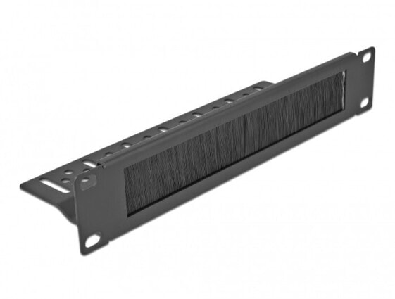 Delock 66845 - Cable management panel - Black - Metal - 1U - China - 25.4 cm (10")