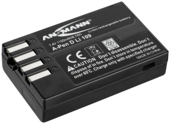 Аккумулятор ANSMANN® Pentax A-Pen D-LI 109 Li-Ion 1100 mAh 7.4 V