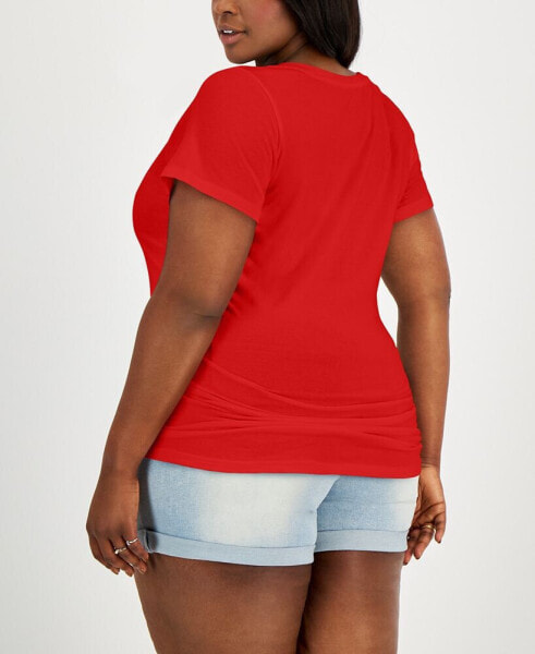 Trendy Plus Size Scoop-Neck T-Shirt