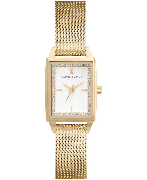 Women's Quartz Gold-Tone Stainless Steel Mesh Watch 25.5mm x 20.5mm