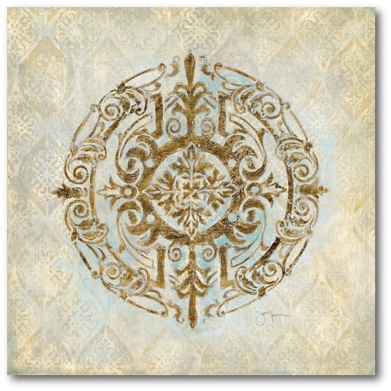 Golden medallion Gallery-Wrapped Canvas Wall Art - 20" x 20"