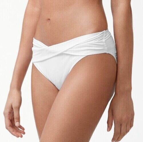 Tommy Bahama 180245 Womens Twist-Front Bikini Bottom Swimwear White Size X-Small