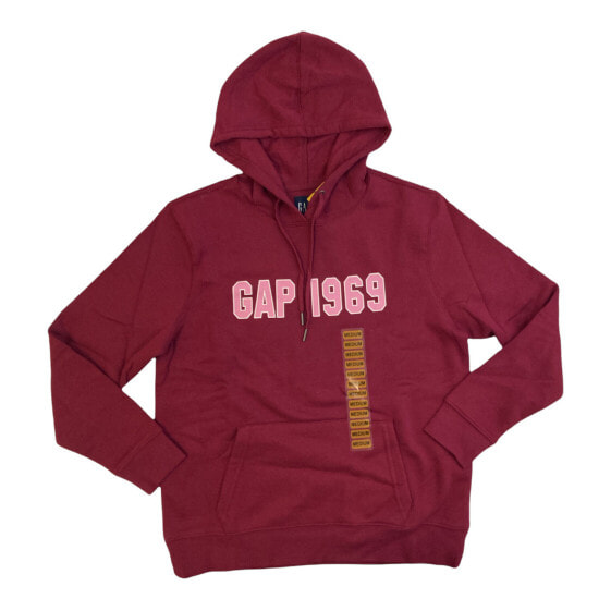 Gap Women's 1969 Logo Lightweight Fleece Pullover Hoodie W/ Kangaroo Pocket