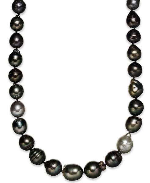 Macy's sterling Silver Necklace, Multi Colored Cultured Tahitian Pearl (9-11mm) Baroque Strand Necklace