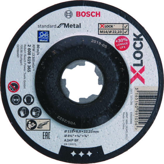 Bosch Schruppscheibe X-LOCK T27 A 24 P BF 115 x 6,0 mm