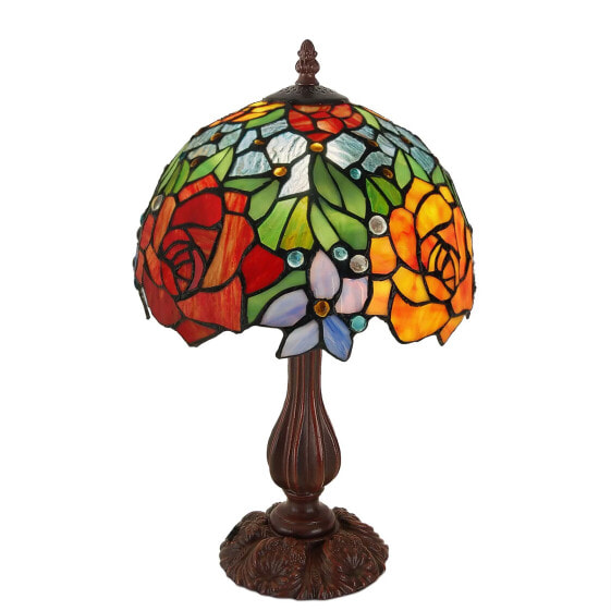 Lampe Nachttischlampe mit Rosen