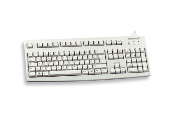 Cherry Classic Line G83-6105 - Keyboard - 105 keys QWERTY - Gray