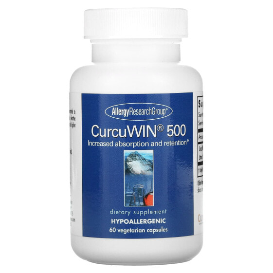 Травяные капсулы Allergy Research Group CurcuWin 500, 60 шт.
