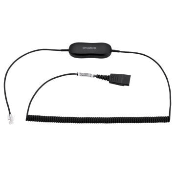 Jabra GN1218 AC 2m Coiled - Cable - Black