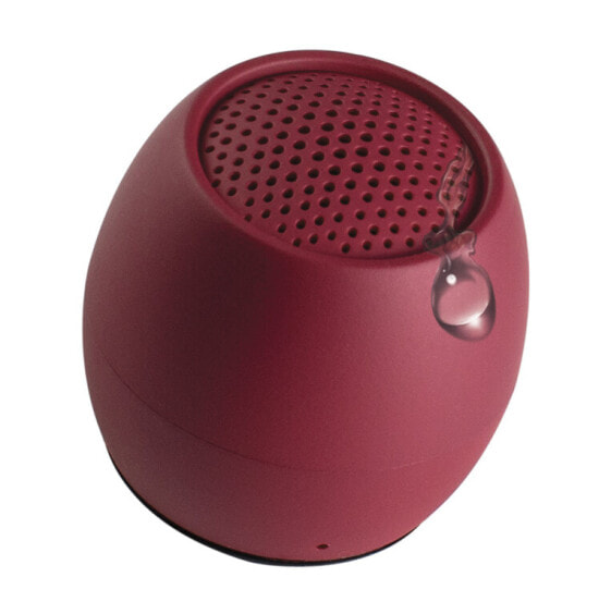 BOOMPODS Zero Speaker, 3 cm, 3 W, Kabellos, Tragbarer Mono-Lautsprecher, Burgund, Sphärisch
