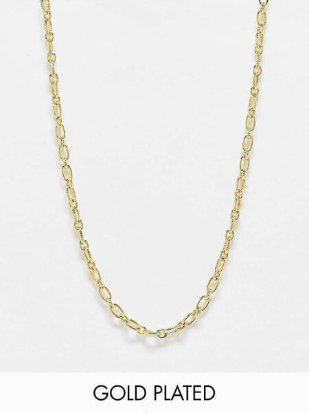 Pieces exclusive 18k plated chain necklace in gold