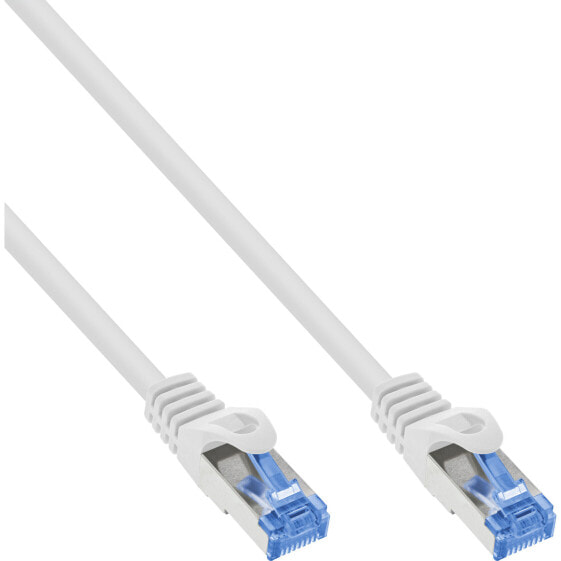 InLine Patch cable - Cat.6A - S/FTP - TPE flexible - white - 25m