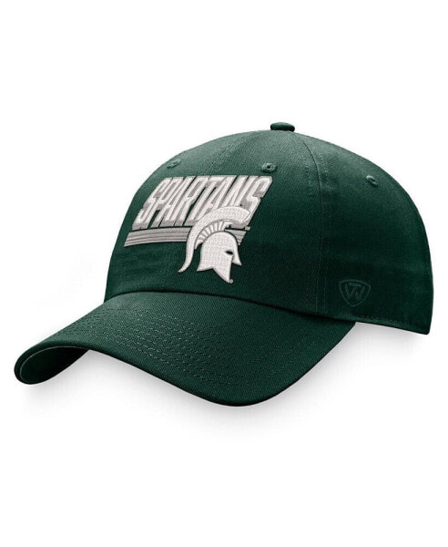 Men's Green Michigan State Spartans Slice Adjustable Hat