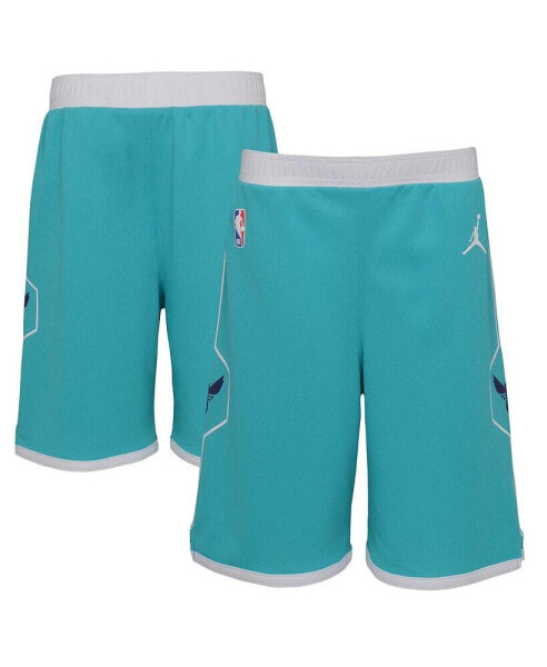 Jordan Preschool Teal Charlotte Hornets 2023/24 Icon Edition Replica Shorts