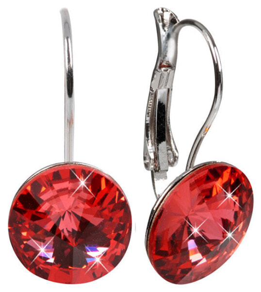 Elegant Rivoli Padparadsch earrings