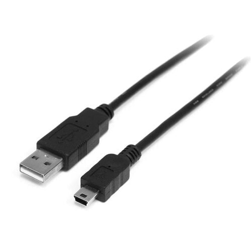 StarTech.com 0.5m Mini USB 2.0 Cable - A to Mini B - M/M - 0.5 m - USB A - Mini-USB B - USB 2.0 - Male/Male - Black