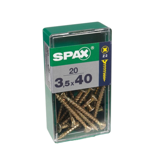 Коробка для винтов SPAX Yellox Деревянный Плоская головка 30 pcs (4,5 x 50 mm)