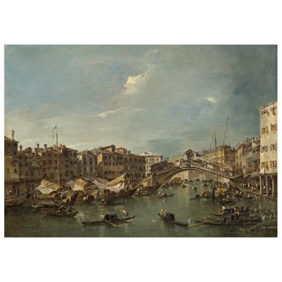 Картина LegendArte Wandbild Canal Grande mit Rialto-Brücke Francesco Guardi 50x70 см