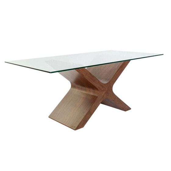 Обеденный стол DKD Home Decor Стеклянный Деревянный MDF 180 x 100 x 76 cm