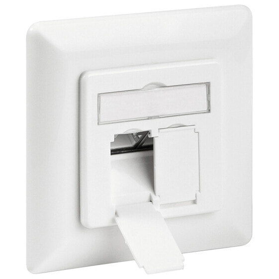 Wentronic CAT 6A Wall Plate Flush Mounting - White - RJ-45 - 6a - 500 MHz - White - 1 pc(s)