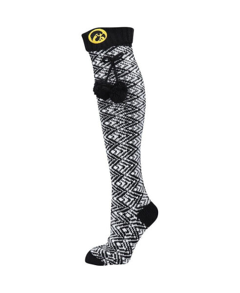 Women's Iowa Hawkeyes Geometric Thigh High Socks