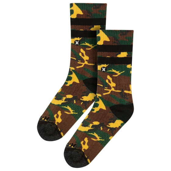 HURLEY Fashion Extended Terry crew socks