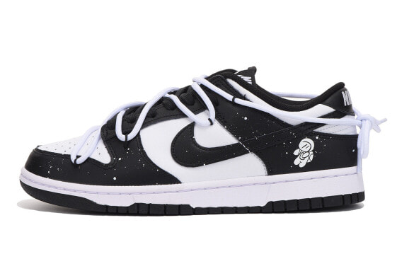 【定制球鞋】 Nike Dunk Low 太空人 解构 泼墨 高街 低帮 板鞋 男款 黑白色 / Кроссовки Nike Dunk Low DD1391-100