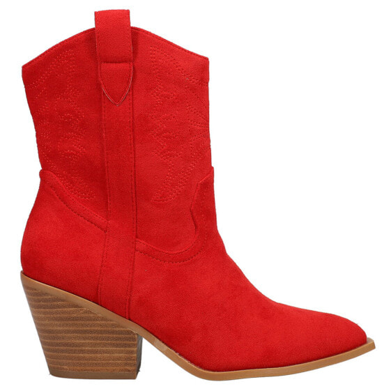 Corkys Rowdy Snip Toe Cowboy Booties Womens Red Casual Boots 81-0017-601