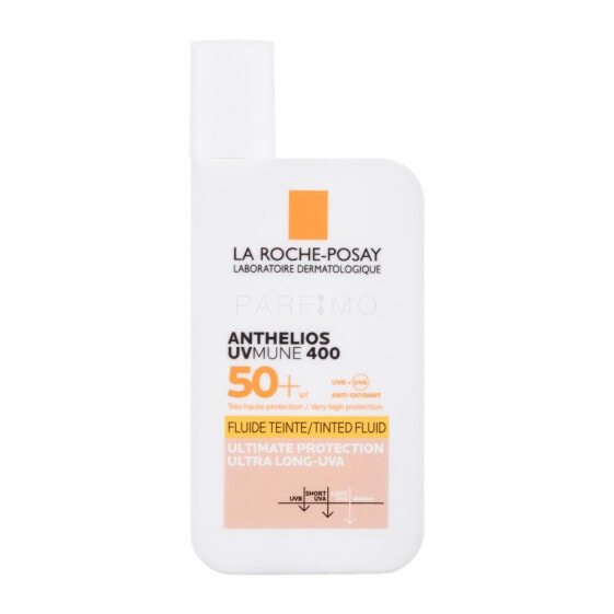 La Roche-Posay Anthelios UVMUNE 400 Tinted Fluid SPF50+ 50 ml sonnenschutz fürs gesicht wasserfest für Frauen