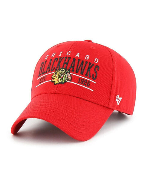 Men's Red Chicago Blackhawks Centerline MVP Adjustable Hat
