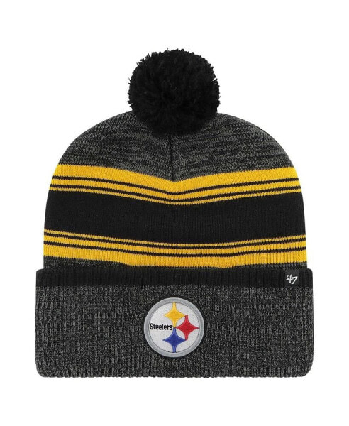 Шапка-шлем с помпоном '47 Brand Pittsburgh Steelers черного цвета