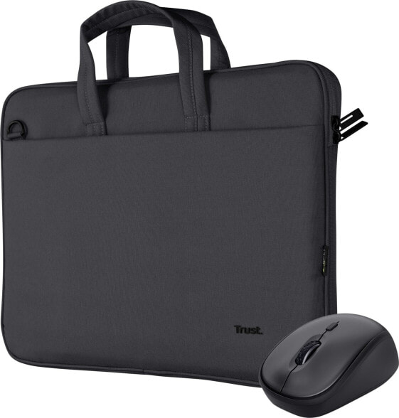 Torba Trust TRUST Sada brašna na notebook 16" Notebook Bag + Bezdrátová Myš, černá