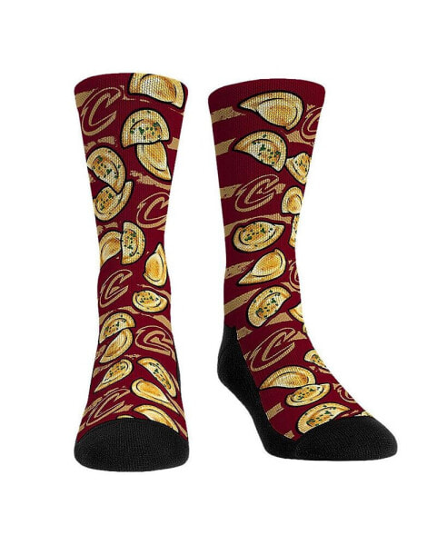 Youth Boys and Girls Socks Cleveland Cavaliers Localized Food Pierogies Crew Socks