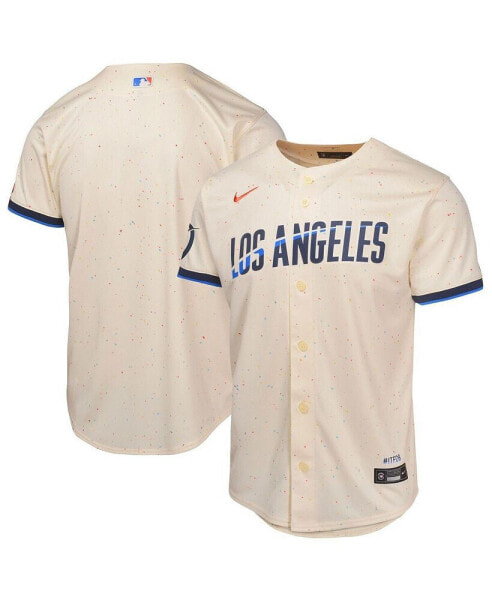 Big Boys and Girls Cream Los Angeles Dodgers 2024 City Connect Limited Jersey