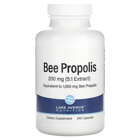 Lake Avenue Nutrition, пчелиный прополис, 1000 мг, 240 капсул