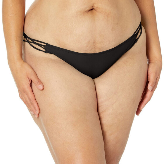 Volcom 297747 Women's Simply Solid Full Bikini Bottom, New Black, X-Large